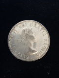 1963 Canadian Half Dollar - 80% Silver Coin