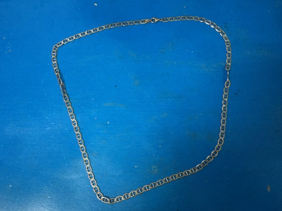 24" Sterling Silver Chain Link Necklace