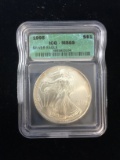 1995 ICG MS69 RARE American Silver Eagle 1 Ounce .999 Fine Silver Bullion Coin