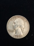 1960 United States Washington Quarter - 90% Silver Coin