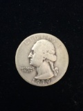 1939-D  United States Washington Quarter - 90% Silver Coin