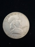 1960 United States Franklin Half Dollar - 90% Silver Coin