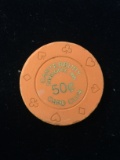 Canterbury Casino 50 Cents Card Club Gaming Poker Chip