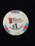 Tower Casinos $1 Gaming Poker Chip