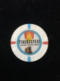 Fire Keepers Casino $1 Gaming Poker Chip