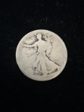 1918 United States Walking Liberty Half Dollar - 90% Silver Coin