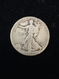1918-D United States Walking Liberty Half Dollar - 90% Silver Coin