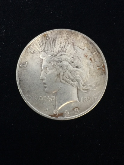 1923-D United States Silver Peace Dollar - 90% Silver Coin