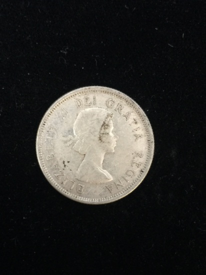 1961 Canadian Quarter - 80% Silver Coin