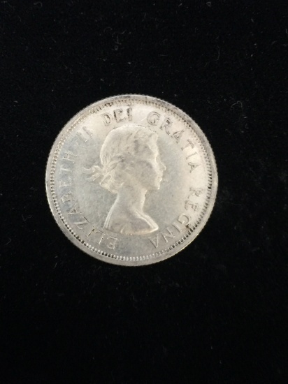 1964 Canadian Quarter - 80% Silver Coin