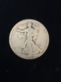1934 United States Walking Liberty Half Dollar - 90% Silver Coin