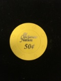 The Chickasaw Nation 50 Cent Poker Chip