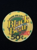 Black Bear Casino 50 Cent Poker Gaming Chip