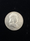 1958-D United States Franklin Half Dollar - 90% Silver Coin