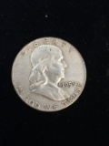 1959 United States Franklin Half Dollar - 90% Silver Coin