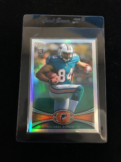 2012 Topps Chrome Refractor Michael Egnew Dolphins Rookie Football Card