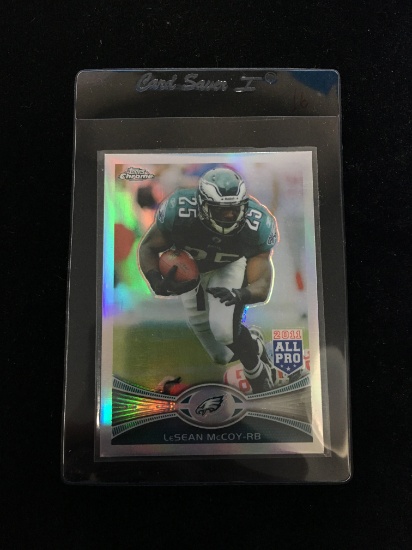 2012 Topps Chrome Refractor Lesean McCoy Eagles Football Card