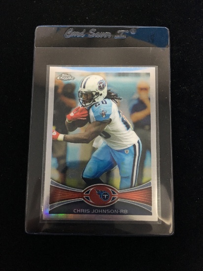 2012 Topps Chrome Refractor Chris Johnson Titans Football Card