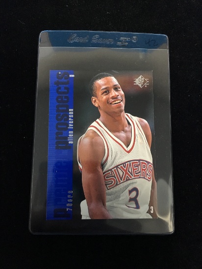 1996-97 SP Allen Iverson 76ers Rookie Basketball Card