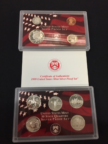 1999 United States Mint Silver Proof Set
