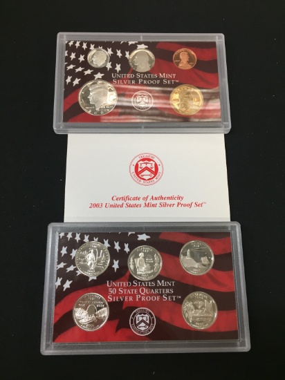 2003 United States Mint Silver Proof Set