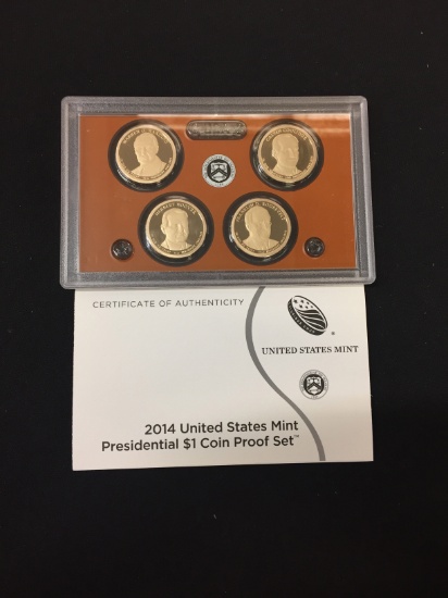 2014 United States Mint Presidential $1 Coin Proof Set