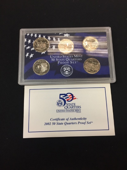 2002 United States Mint 50 State Quarters Proof Set