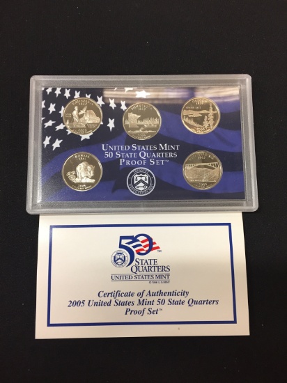 2005 United States Mint 50 State Quarters Proof Set