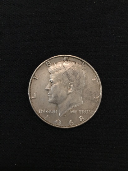 1968-D United States Kennedy Half Dollar - 40% Silver Coin