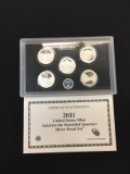 2011 United States Mint America The Beautiful Quarters Silver Proof Coin Set