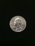 1964-D United States Washington Quarter - 90% Silver Coin BU Condition