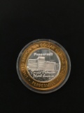 Limited Edition $10 Gaming Token Peppermill Reno-Nevada .999 Fine Silver Casino Chip