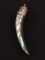 Sterling Silver & Abalone Claw Pendant