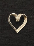LA Sterling Silver Mother's Heart Pendant