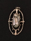 Old Pawn Sterling Silver & Abalone Pendant