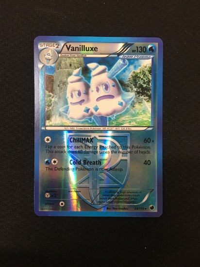 Pokemon Vanilluxe Reverse Holo Card 29/116