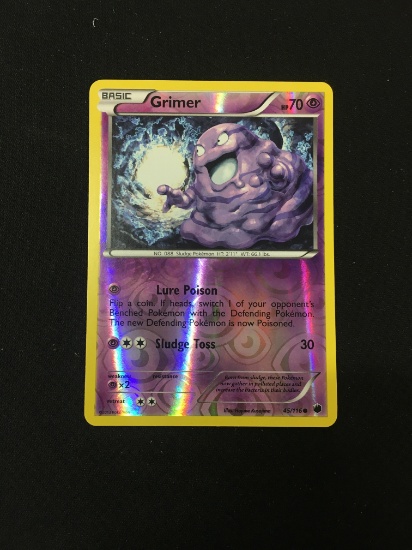 Pokemon Grimer Reverse Holo Card 45/116