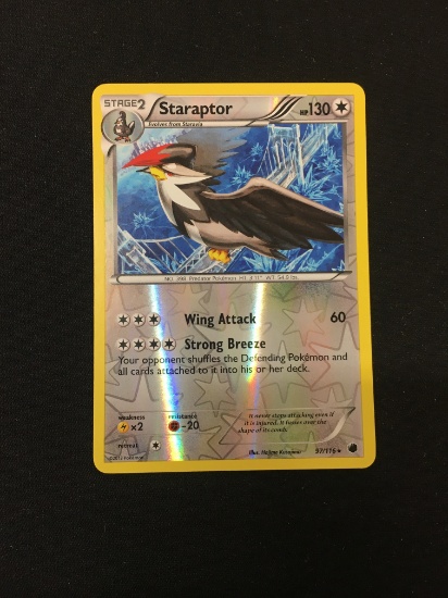 Pokemon Staraptor Reverse Holo Card 97/116