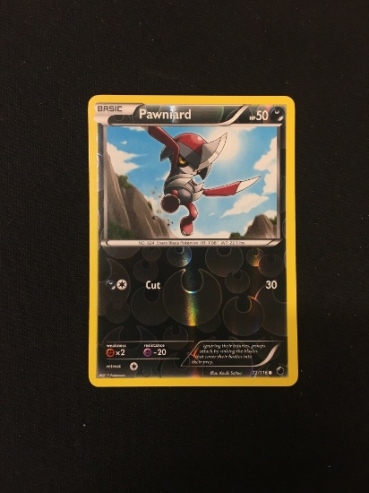 Pokemon Pawiard Reverse Holo Card 72/116
