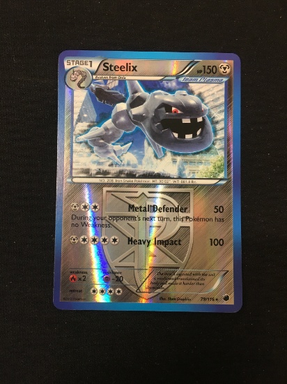 Pokemon Steelix Reverse Holo Card 79/116