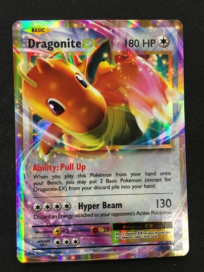 Pokemon Dragonite EX Holo Card 72/108