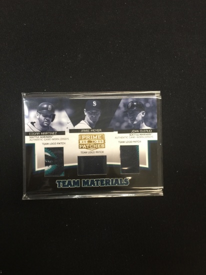2005 Prime Patches Edgar Martinez Jamie Moyer Jersey Patch Card /60 - AWESOME