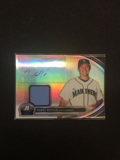 2013 Bowman Platinum Danny Hultzen Mariners Rookie Autograph Jersey Card