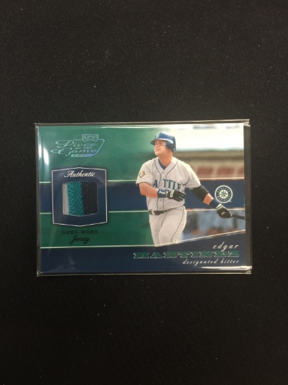 2002 Playoff Piece of the Game Edgar Martinez 3-Color Jersey Patch Card /25 - RARE