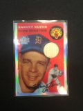 2001 Topps Archives Reserve Harvey Kuenn Tigers Game Used Bat Card