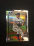 2015 Bowman Chrome Refractor Nathan Kirby Brewers Rookie Card