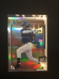 2015 Bowman Chrome Refractor Monte Harrison Brewers Rookie Card