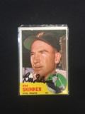 1963 Topps #215 Bob Skinner Pirates Signed Autograph Card