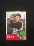 1963 Topps #409 Roy Face Pirates Signed Autograph Card