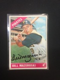 1966 Topps #210 Bill Mazeroski Pirates Signed Autograph Card
